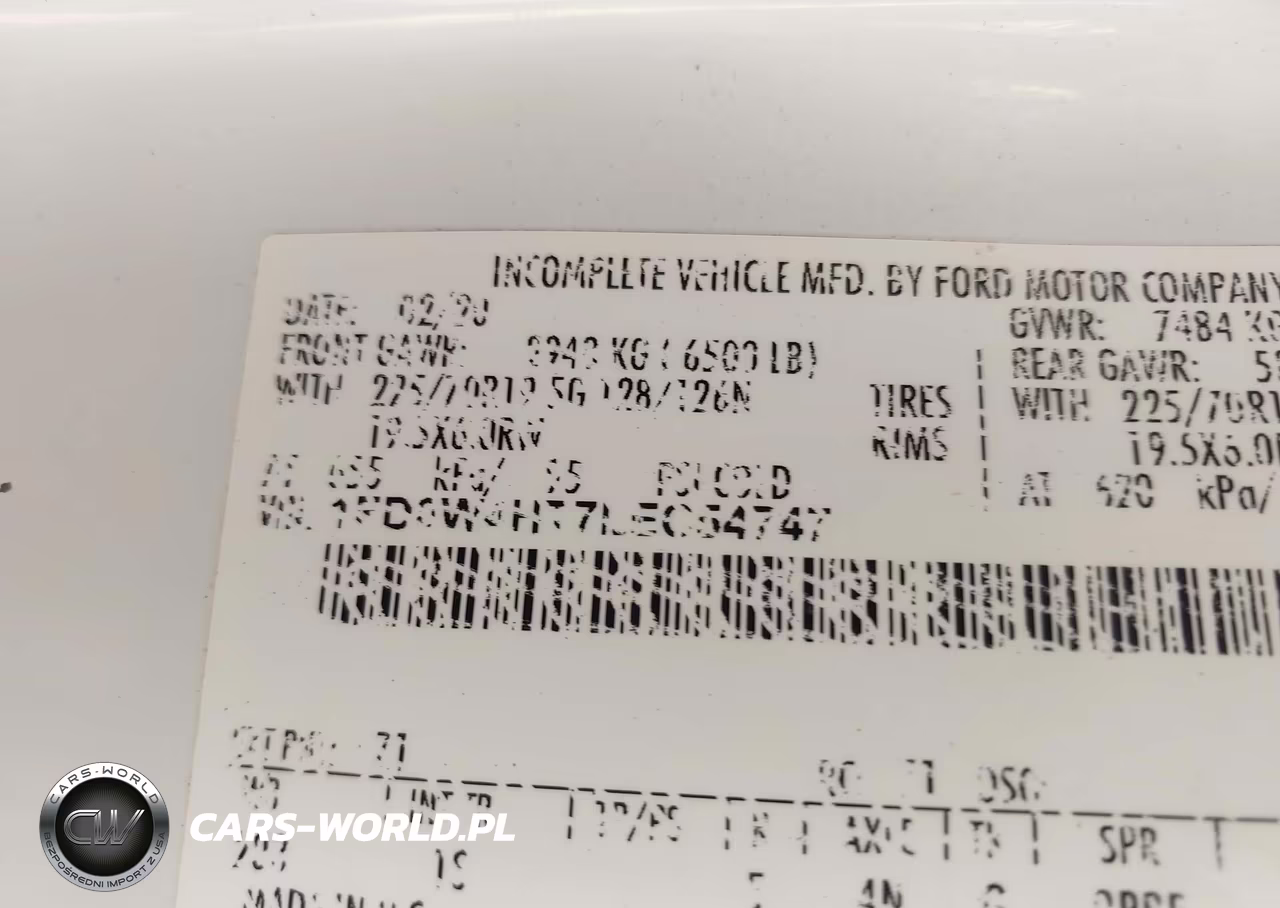 2020 Ford F-450 Chassis Xl VIN:1FD0W4HT7LEC54747 - 8