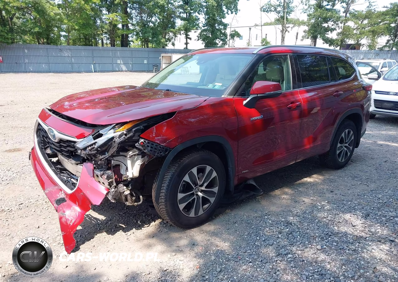 2020 Toyota Highlander Hybrid Xle VIN:5TDGBRCH5LS514216 - 2