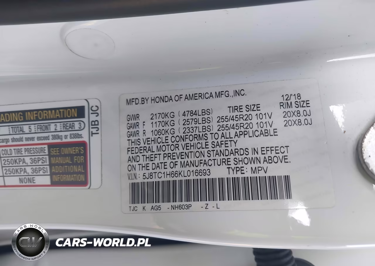 2019 Acura Rdx A-Spec Package VIN:5J8TC1H66KL016693 - 9