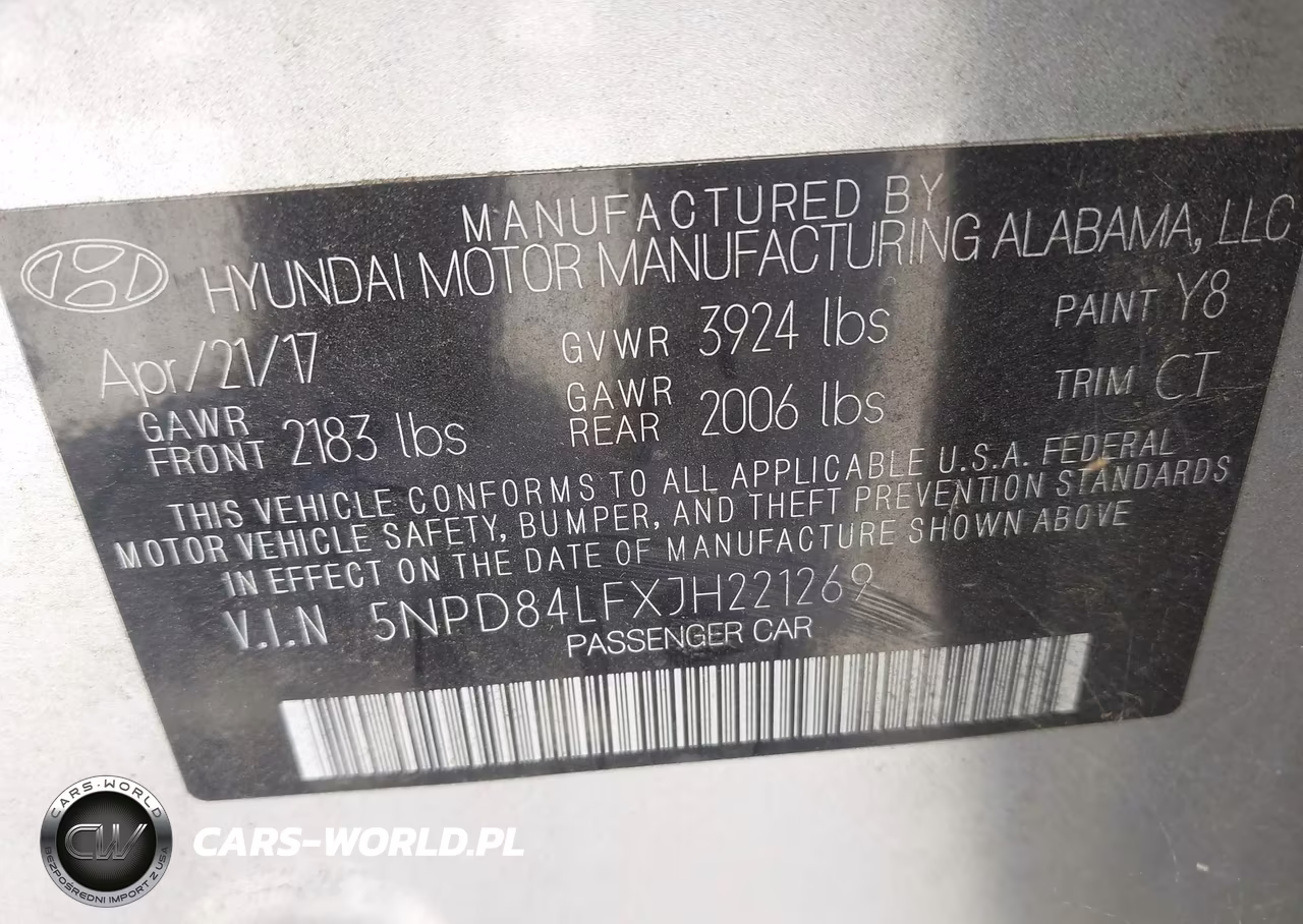 2018 Hyundai Elantra Sel VIN:5NPD84LFXJH221269 - 9