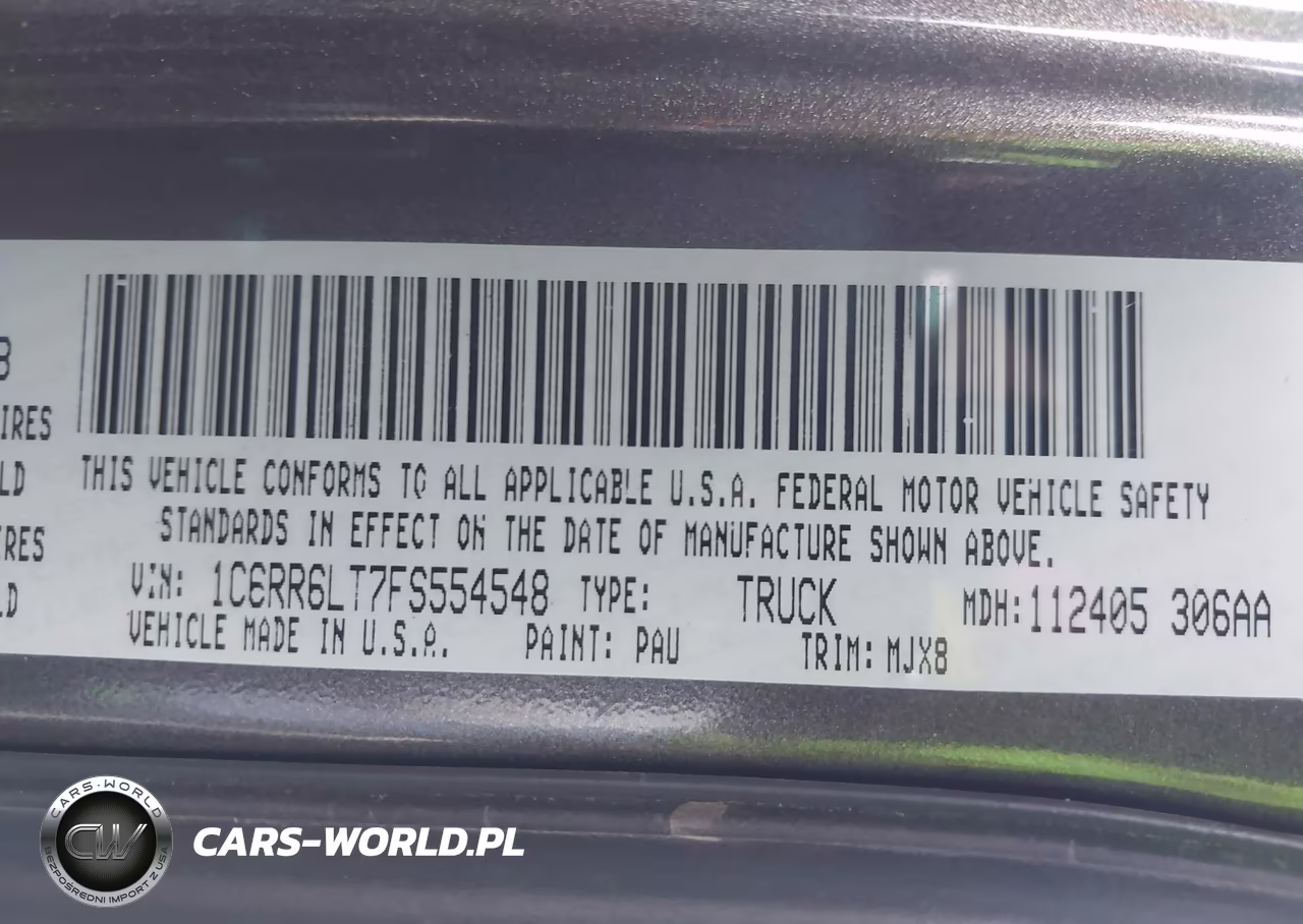 2015 Ram 1500 Lone Star VIN:1C6RR6LT7FS554548 - 9