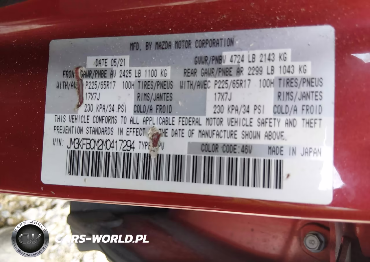 2021 Mazda Cx-5 Touring VIN:JM3KFBCM2M0417294 - 9