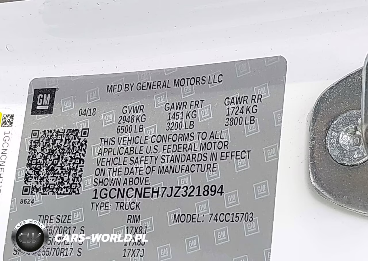 2018 Chevrolet Silverado 1500 Wt VIN:1GCNCNEH7JZ321894 - 9