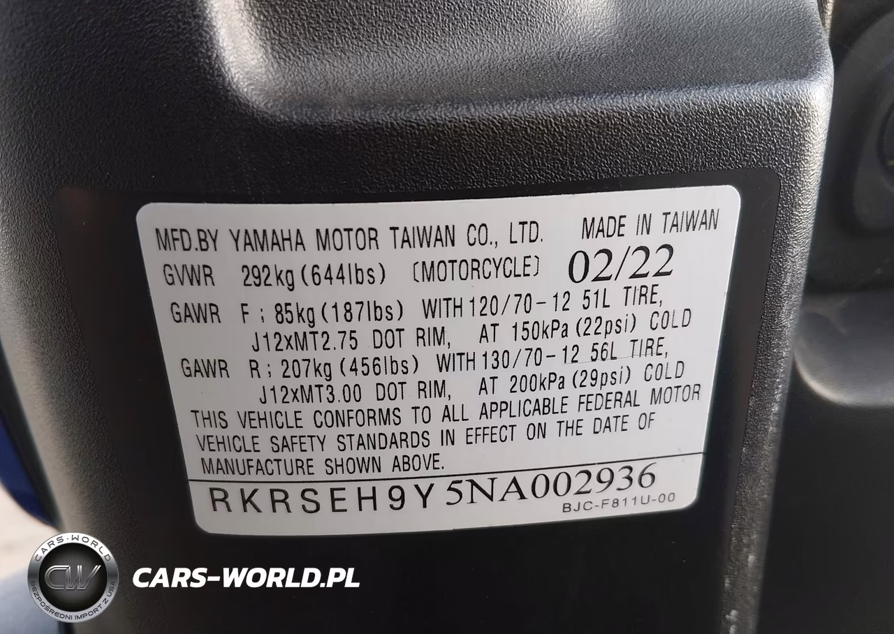 2022 Yamaha Yw125 VIN:RKRSEH9Y5NA002936 - 10