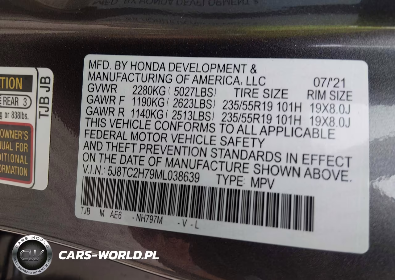 2021 Acura Rdx Advance Package-Pmc Edition VIN:5J8TC2H79ML038639 - 9