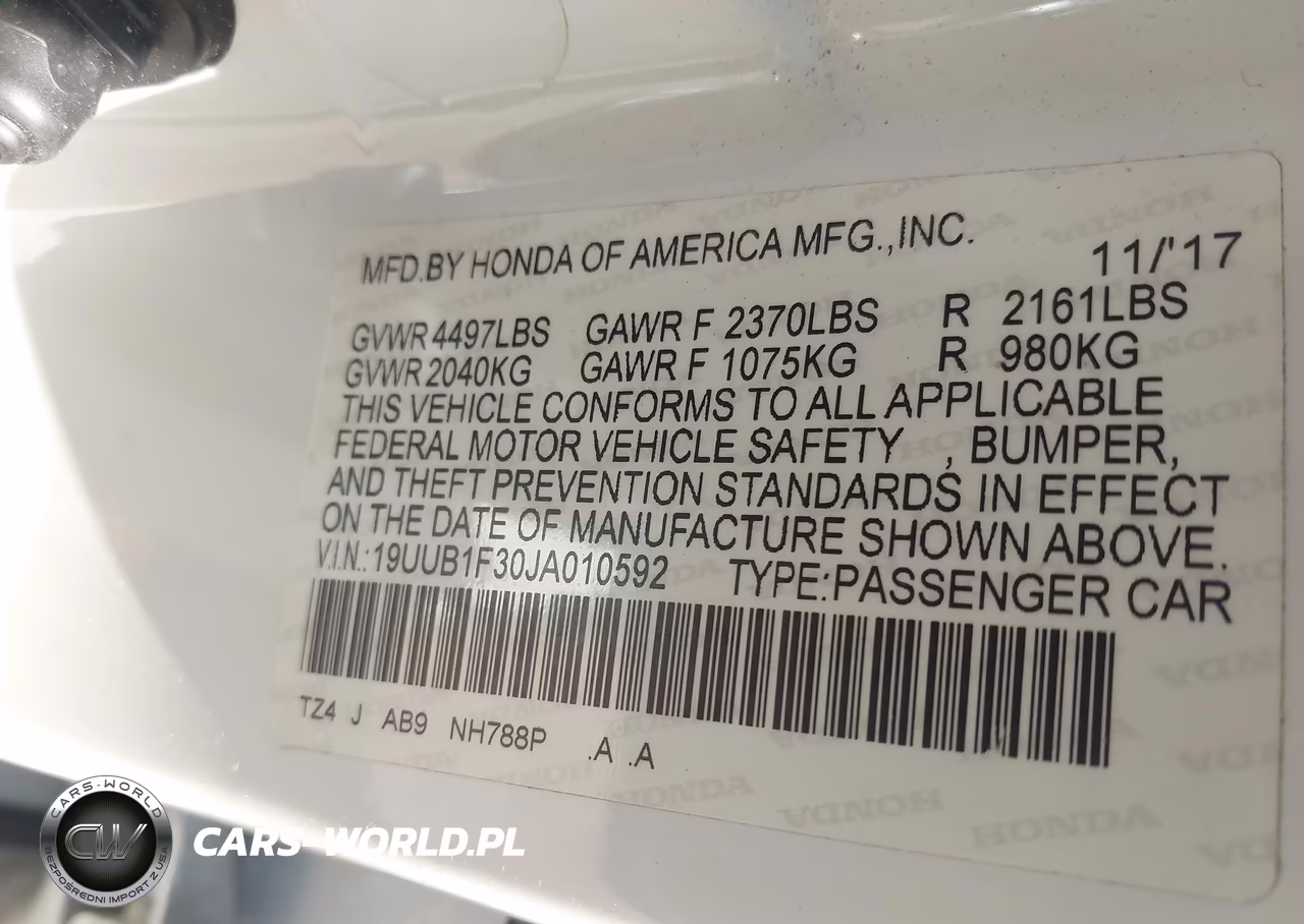 2018 Acura Tlx VIN:19UUB1F30JA010592 - 9
