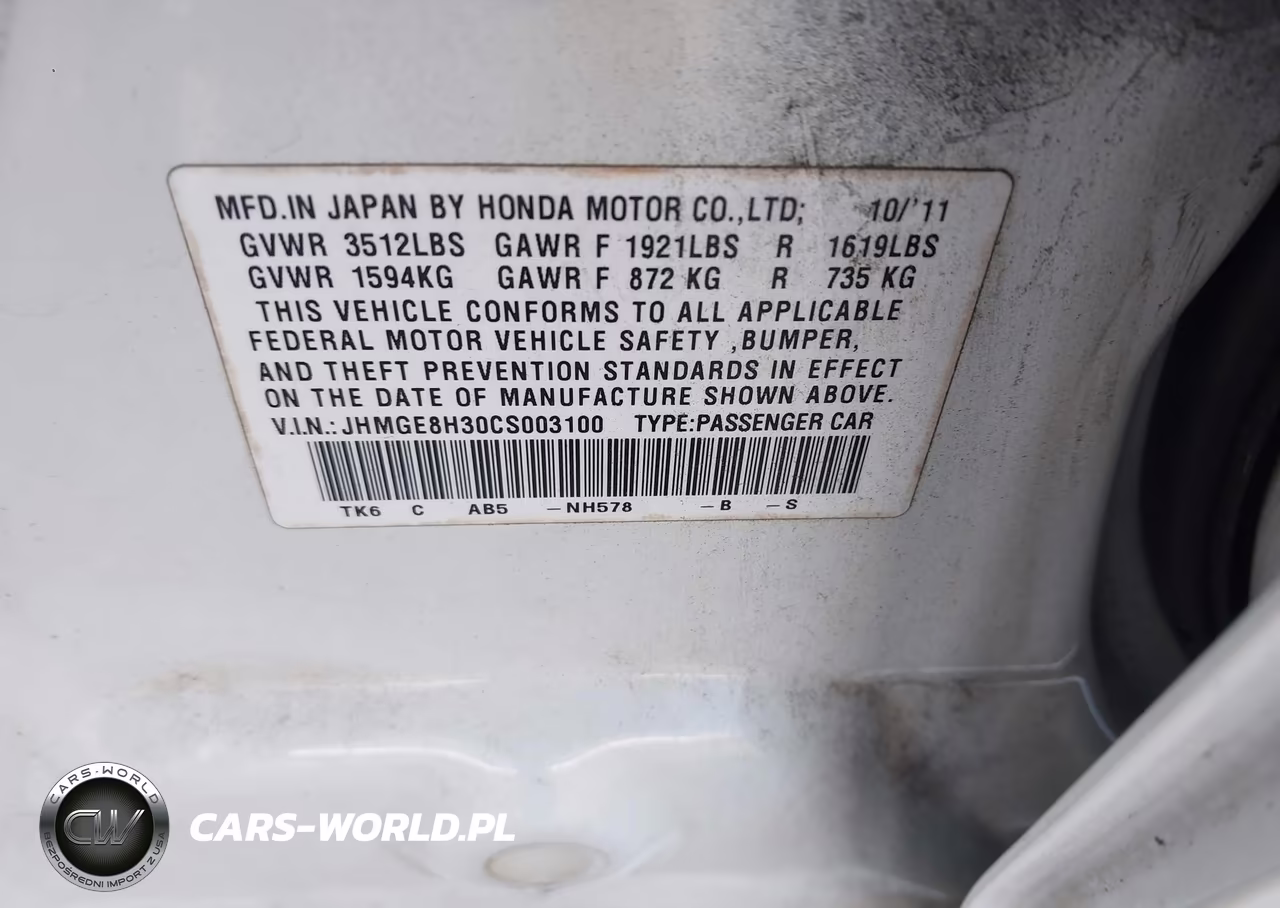 2012 Honda Fit VIN:JHMGE8H30CS003100 - 9