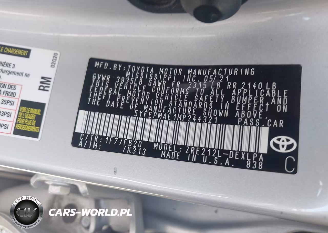 2021 Toyota Corolla Le VIN:5YFEPMAE1MP244321 - 9