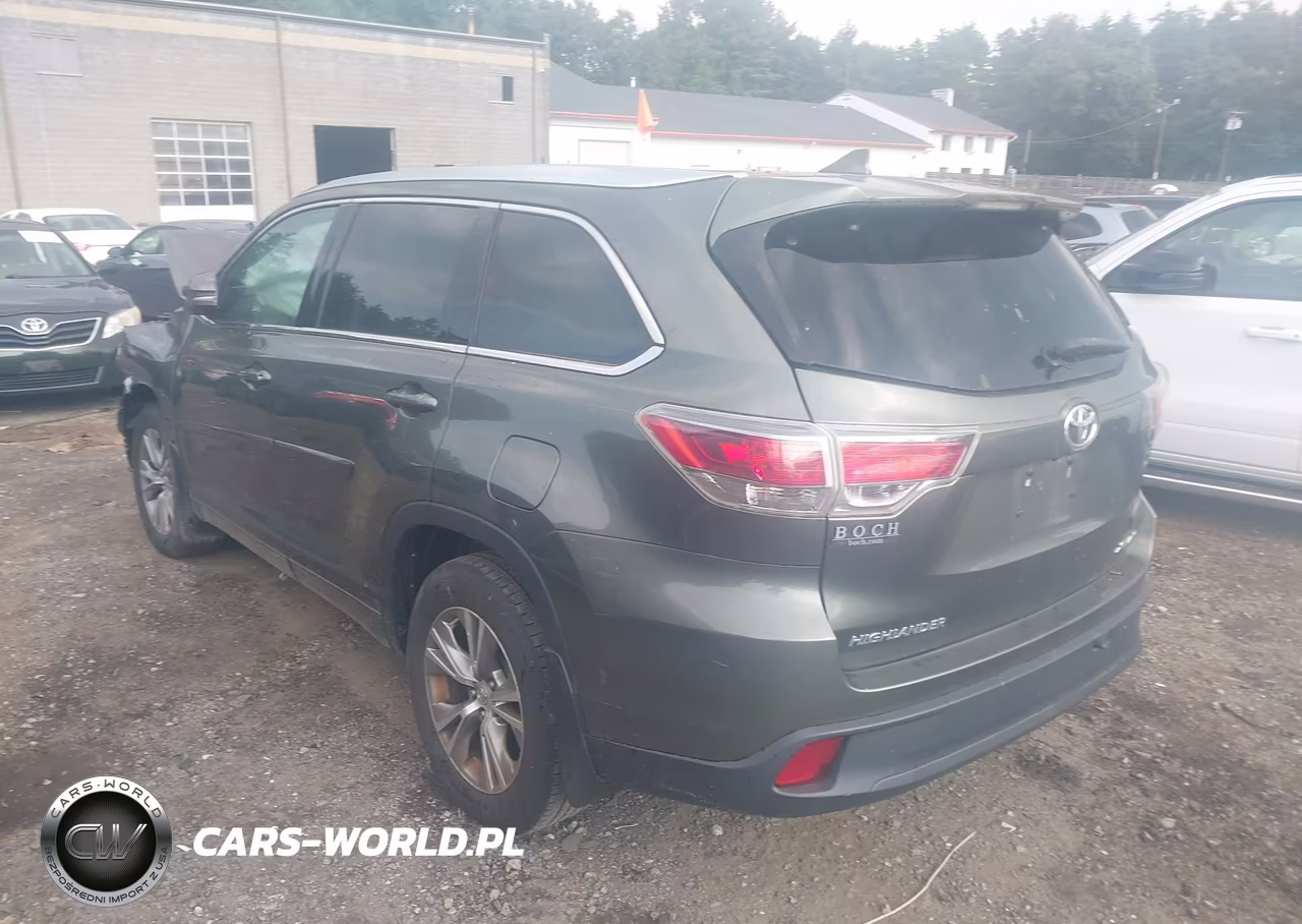 2015 Toyota Highlander Xle V6 VIN:5TDJKRFH1FS138894 - 3