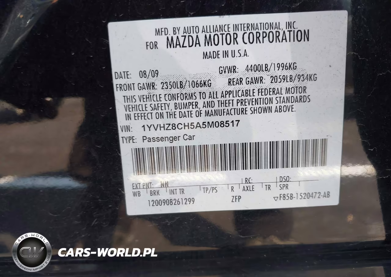 2010 Mazda Mazda6 I Touring VIN:1YVHZ8CH5A5M08517 - 9
