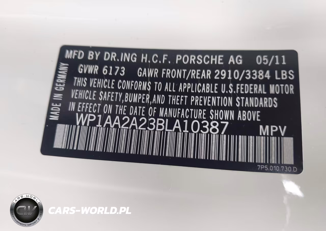 2011 Porsche Cayenne VIN:WP1AA2A23BLA10387 - 9