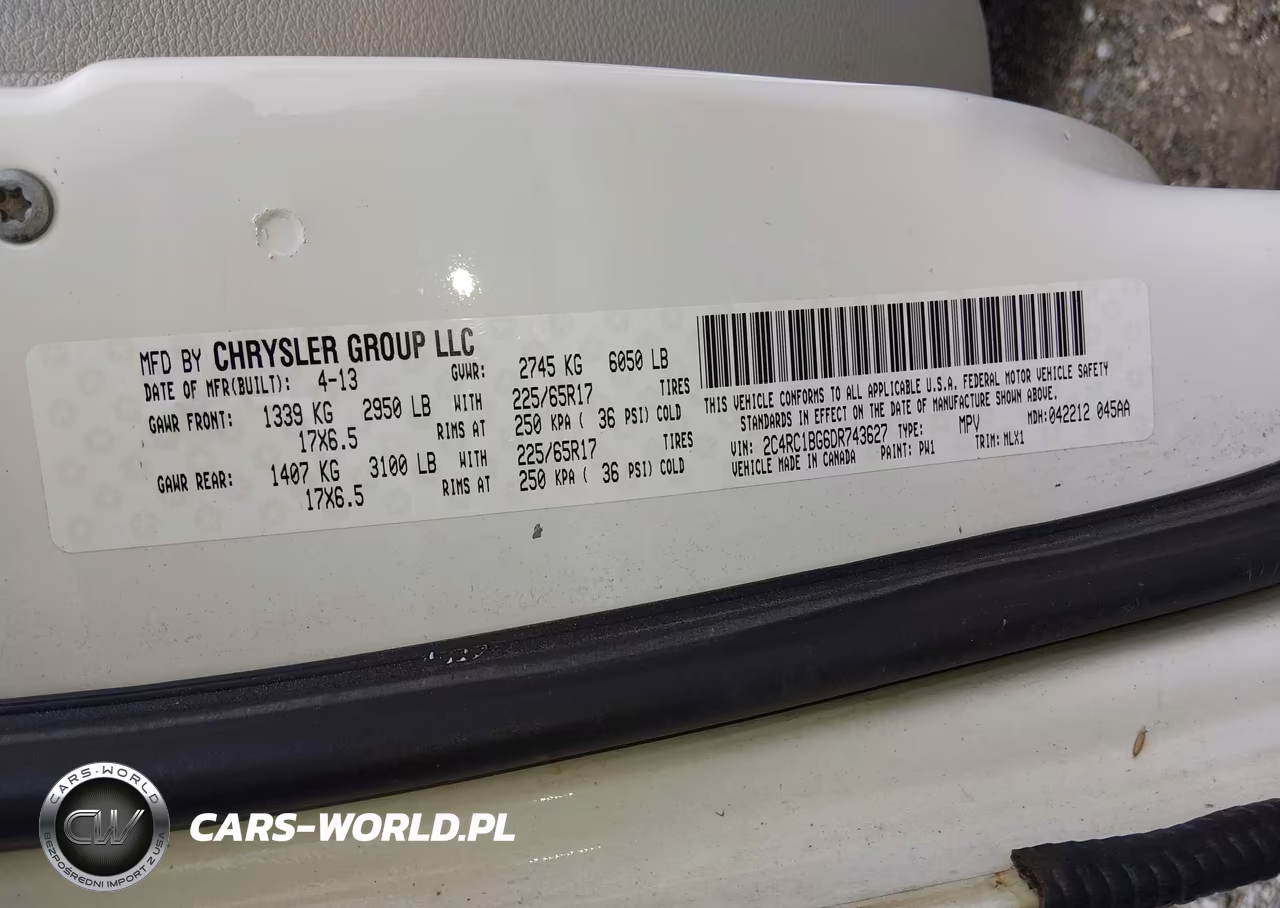 2013 Chrysler Town & Country Touring VIN:2C4RC1BG6DR743627 - 9