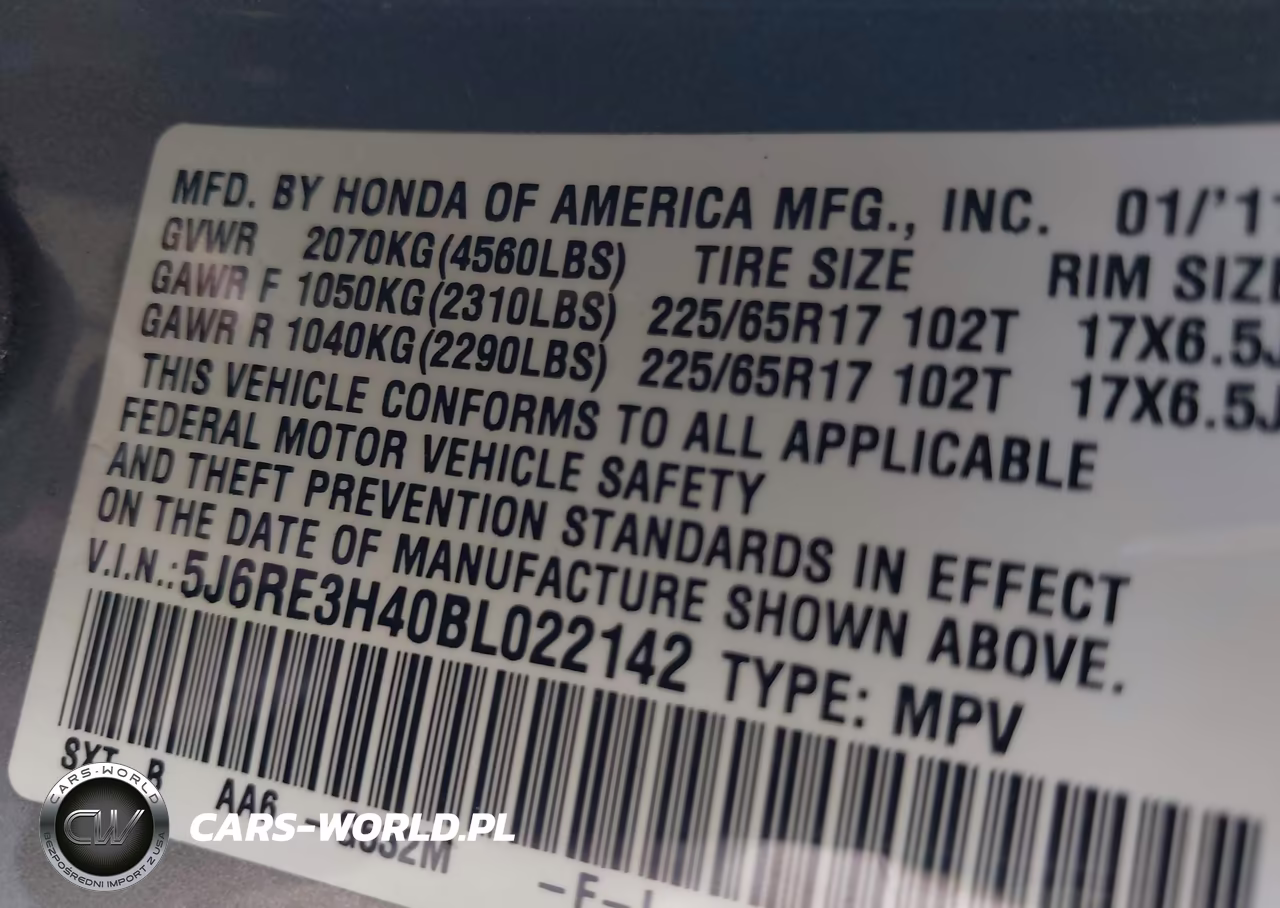 2011 Honda Cr-V Se VIN:5J6RE3H40BL022142 - 9
