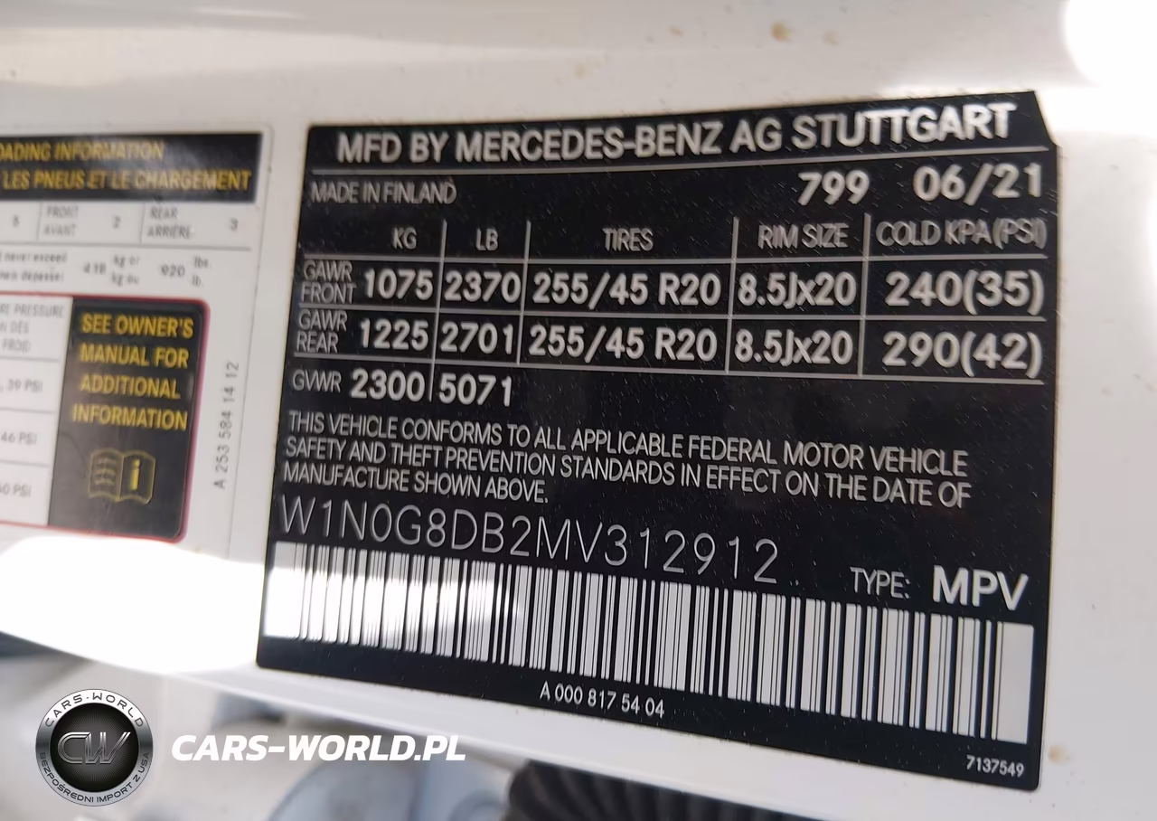 2021 Mercedes-Benz Glc 300 Suv VIN:W1N0G8DB2MV312912 - 9