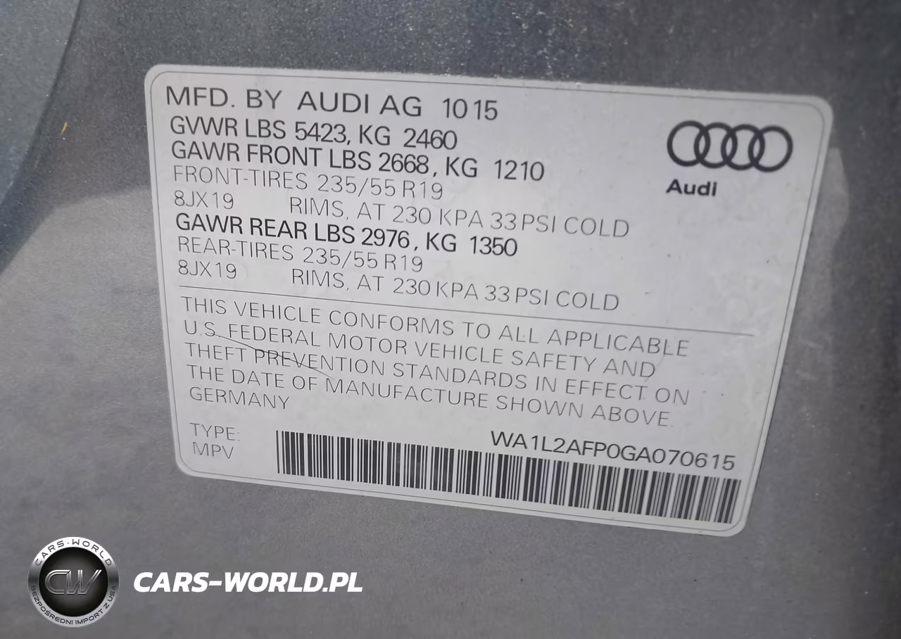 2016 Audi Q5 2.0T Premium VIN:WA1L2AFP0GA070615 - 9