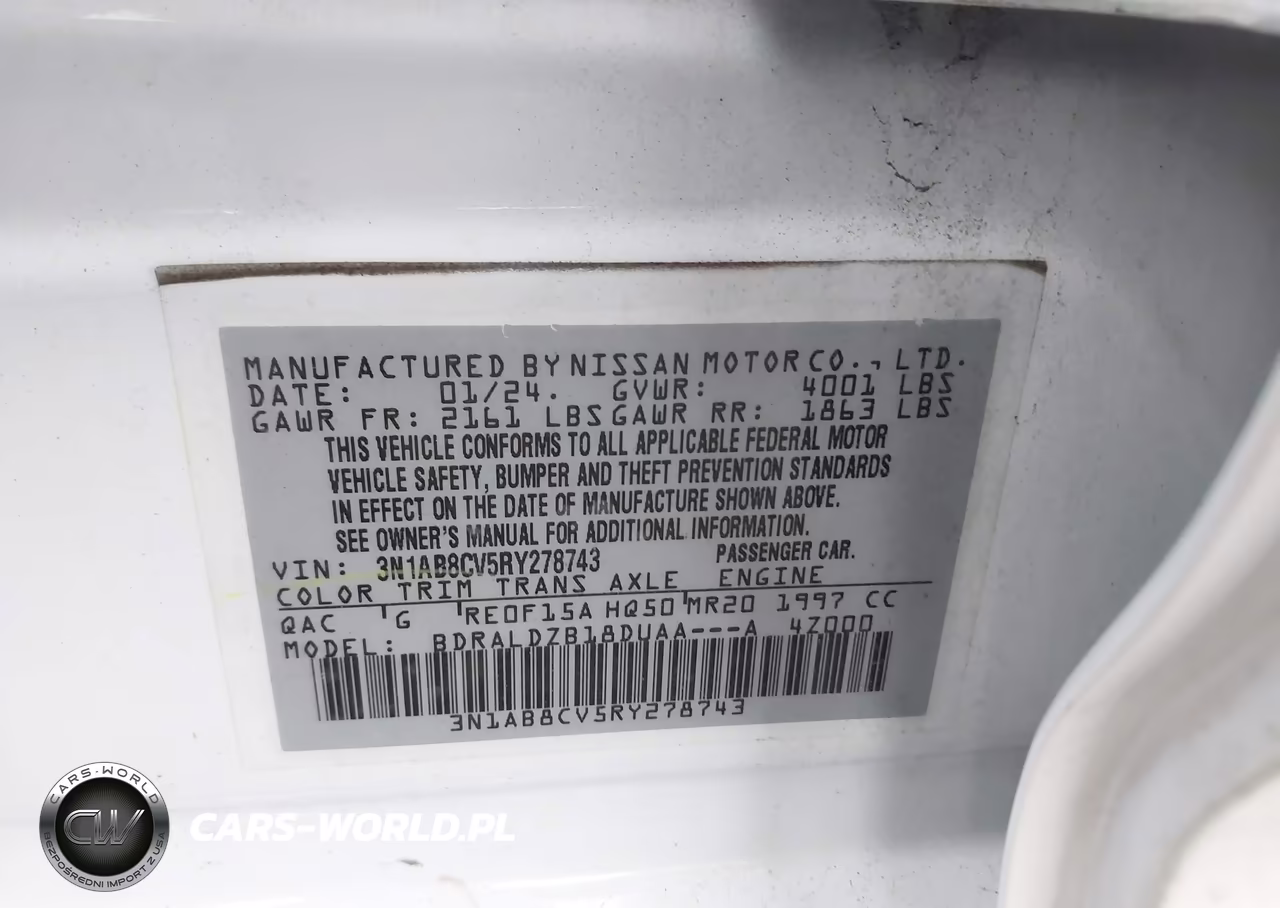 2024 Nissan Sentra Sv Xtronic Cvt VIN:3N1AB8CV5RY278743 - 9