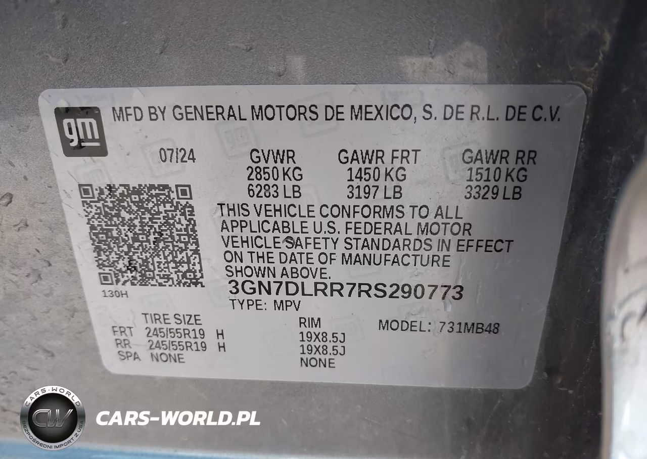2024 Chevrolet Equinox Ev Lt VIN:3GN7DLRR7RS290773 - 9