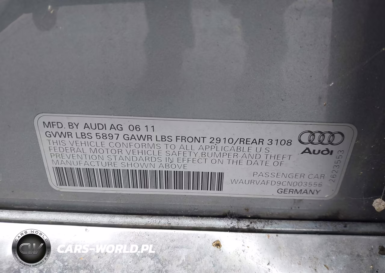 2012 Audi A8 L L 4.2 (Tiptronic) (No Longer Orderable) VIN:WAURVAFD9CN003556 - 9