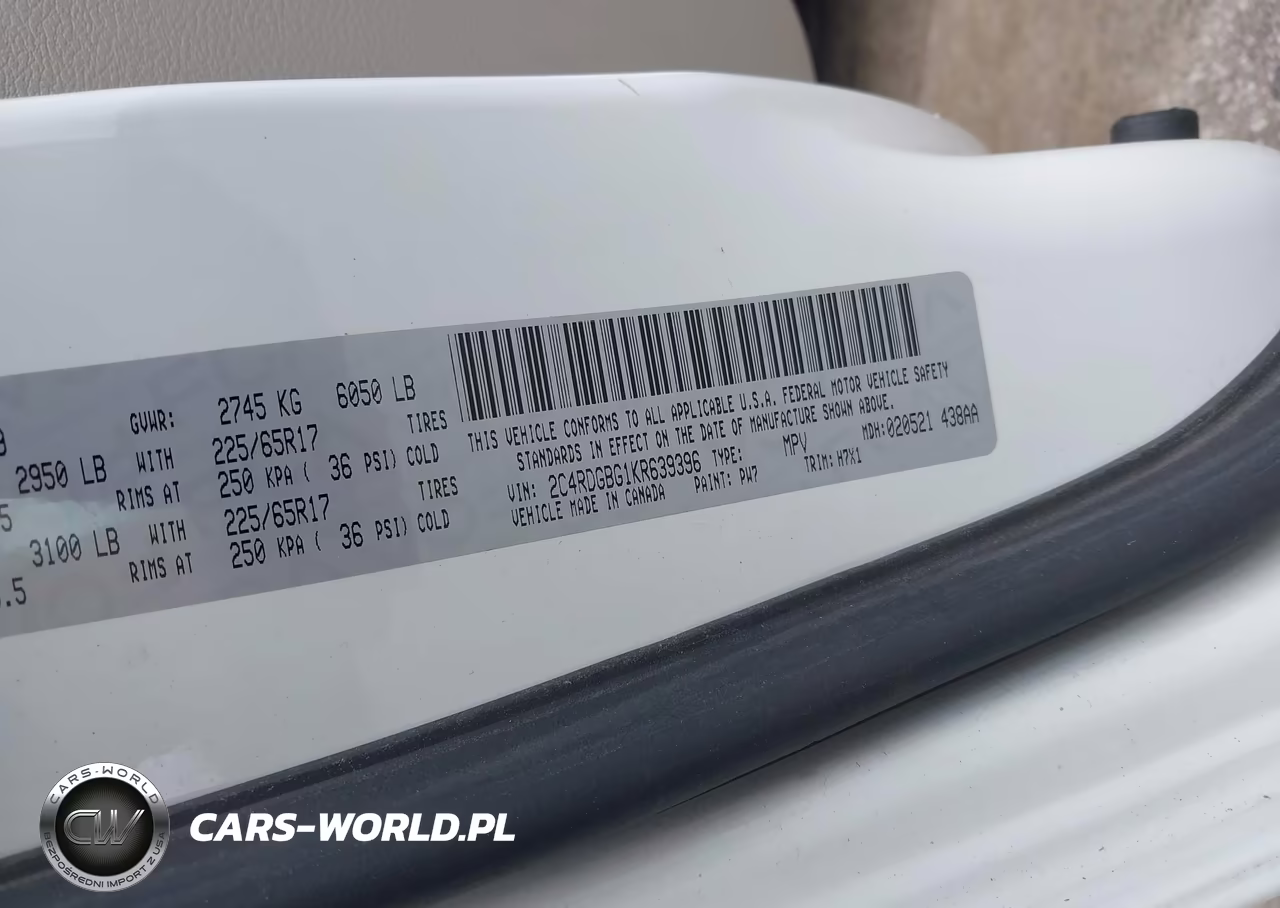 2019 Dodge Grand Caravan Se VIN:2C4RDGBG1KR639396 - 9