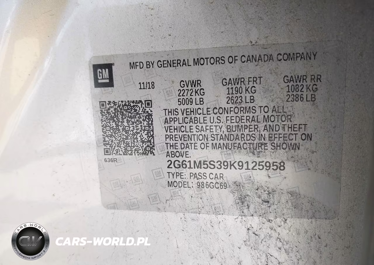 2019 Cadillac Xts Luxury VIN:2G61M5S39K9125958 - 9