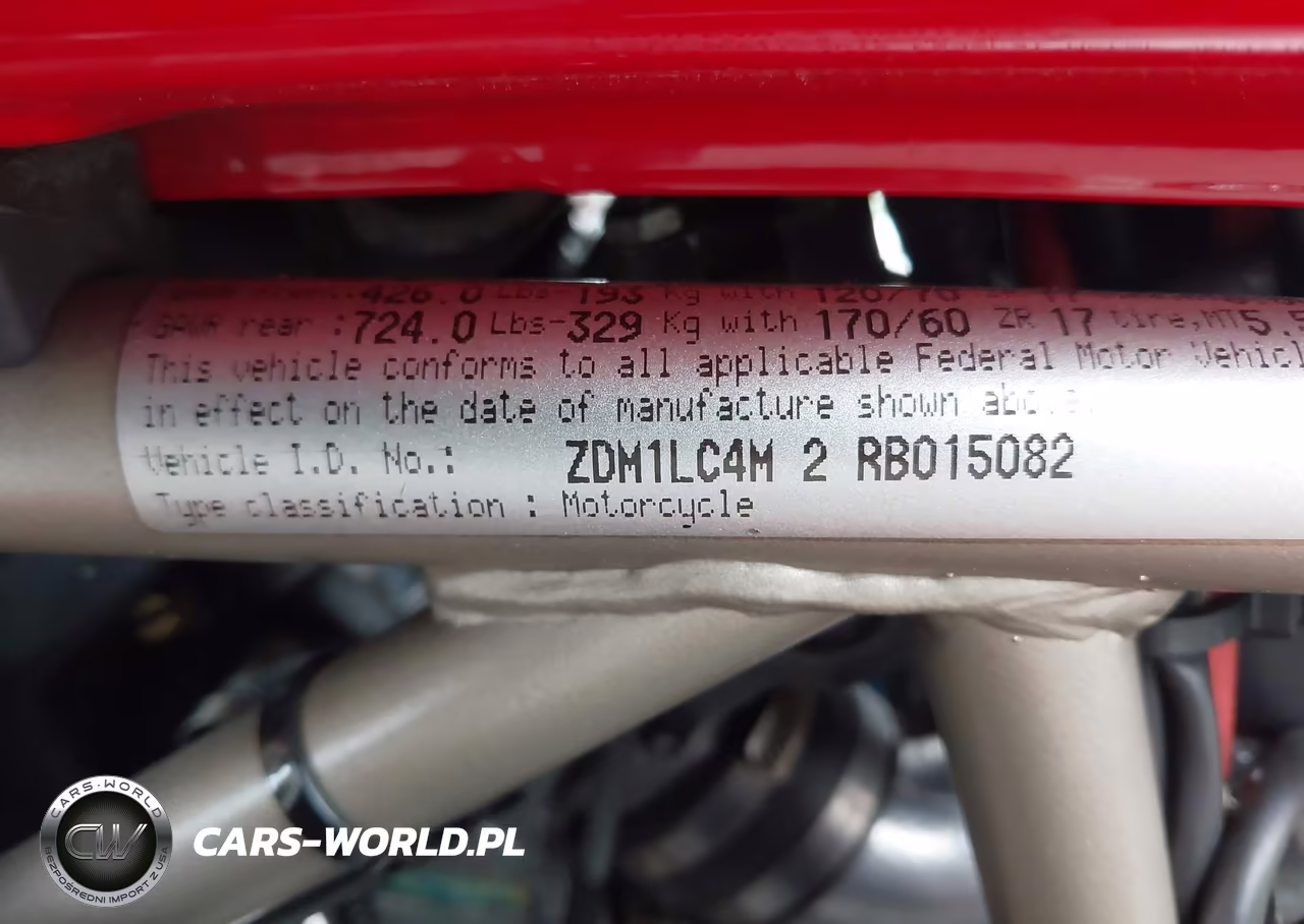 1995 Ducati 900 Ss-Sp-Cr VIN:ZDM1LC4M5SB015082 - 10