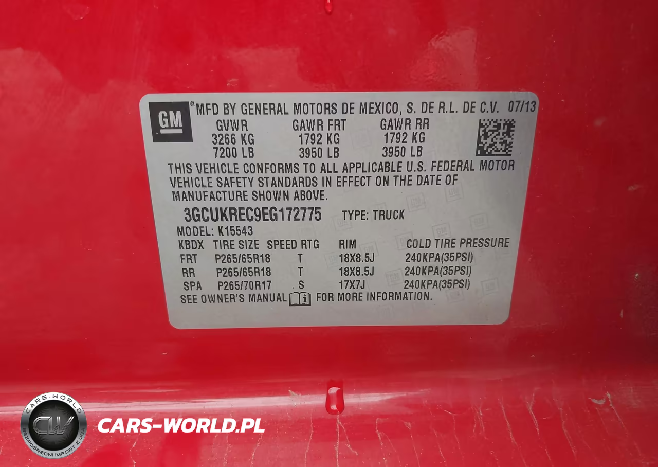 2014 Chevrolet Silverado 1500 Lt VIN:3GCUKREC9EG172775 - 9