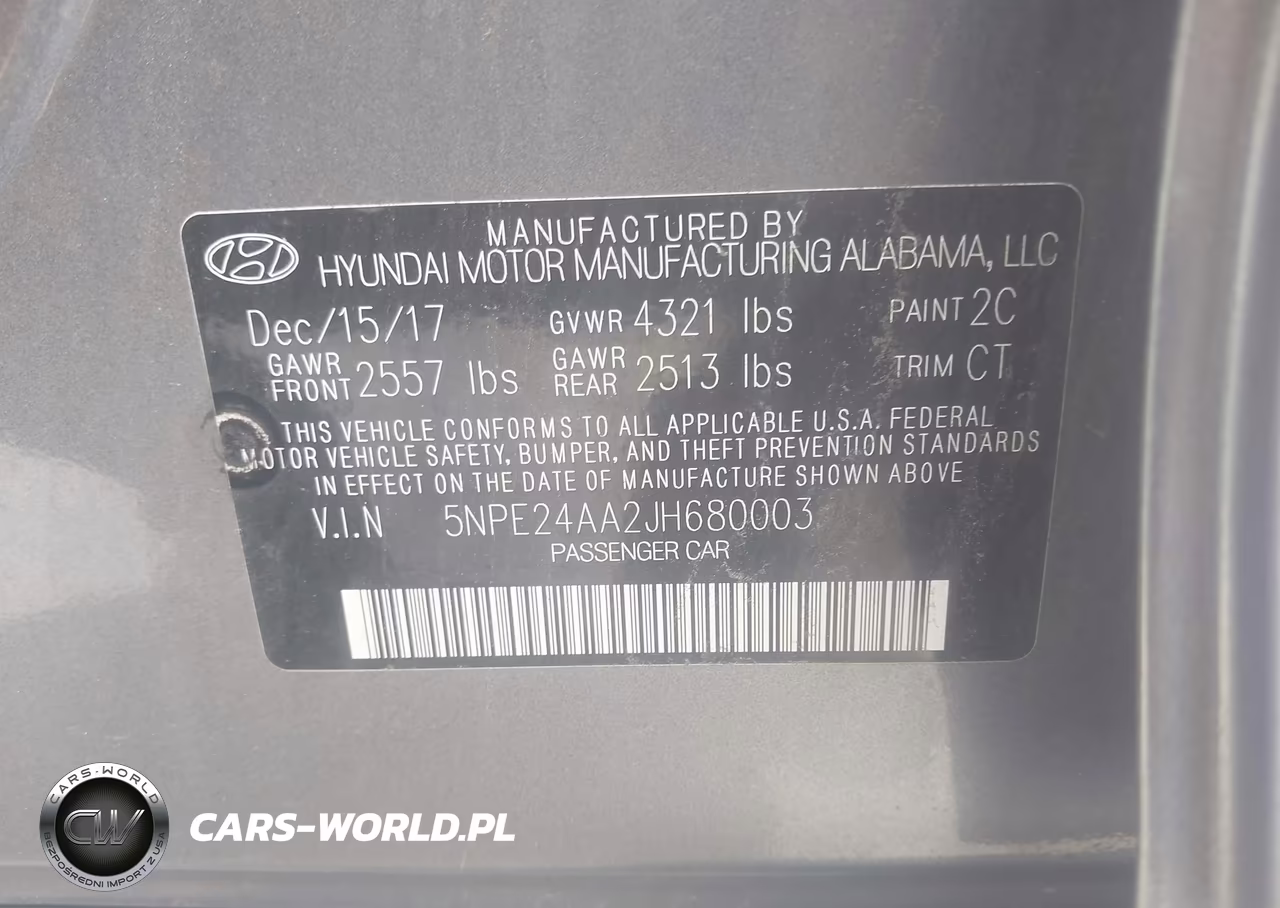 2018 Hyundai Sonata Eco VIN:5NPE24AA2JH680003 - 9