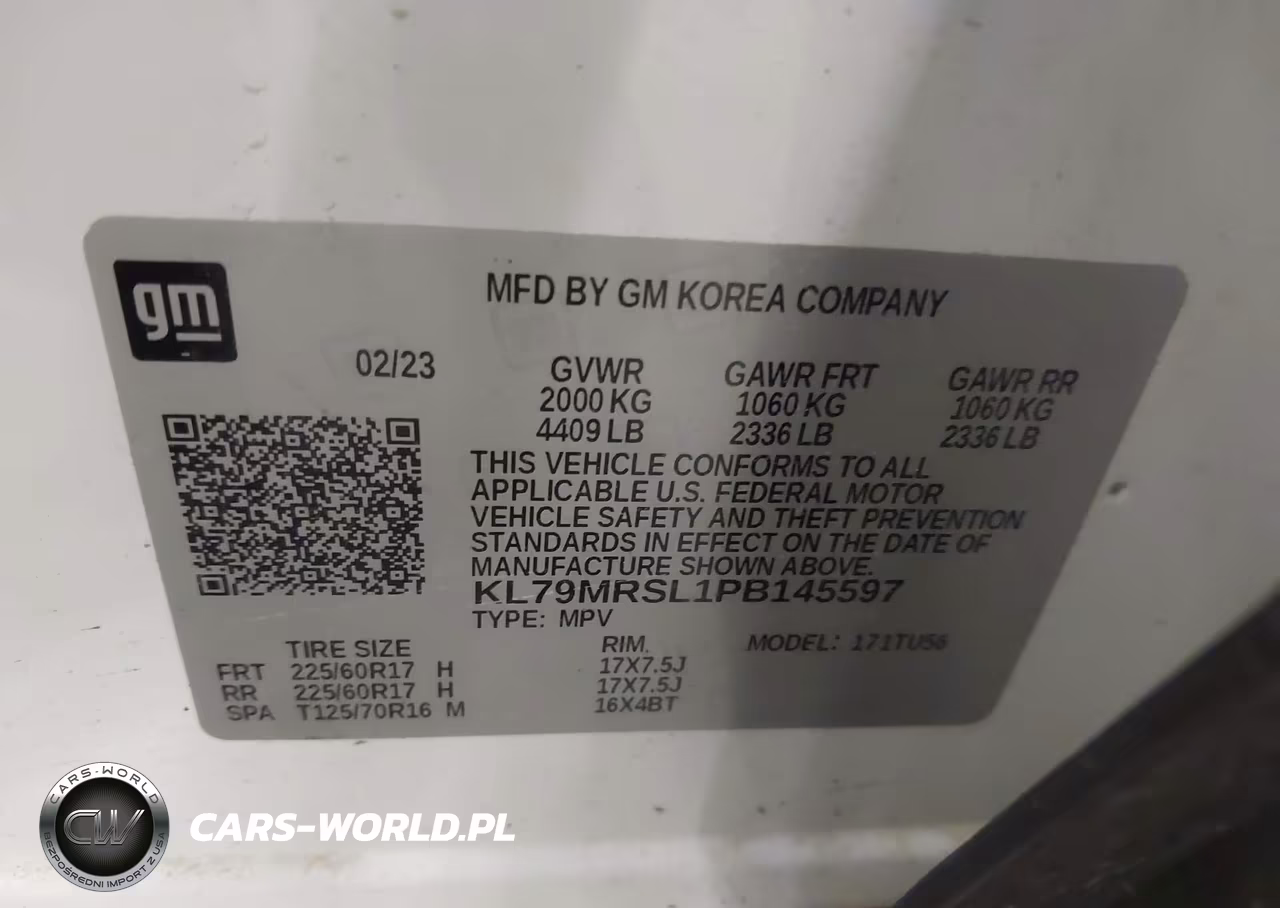 2023 Chevrolet Trailblazer Awd Lt VIN:KL79MRSL1PB145597 - 9