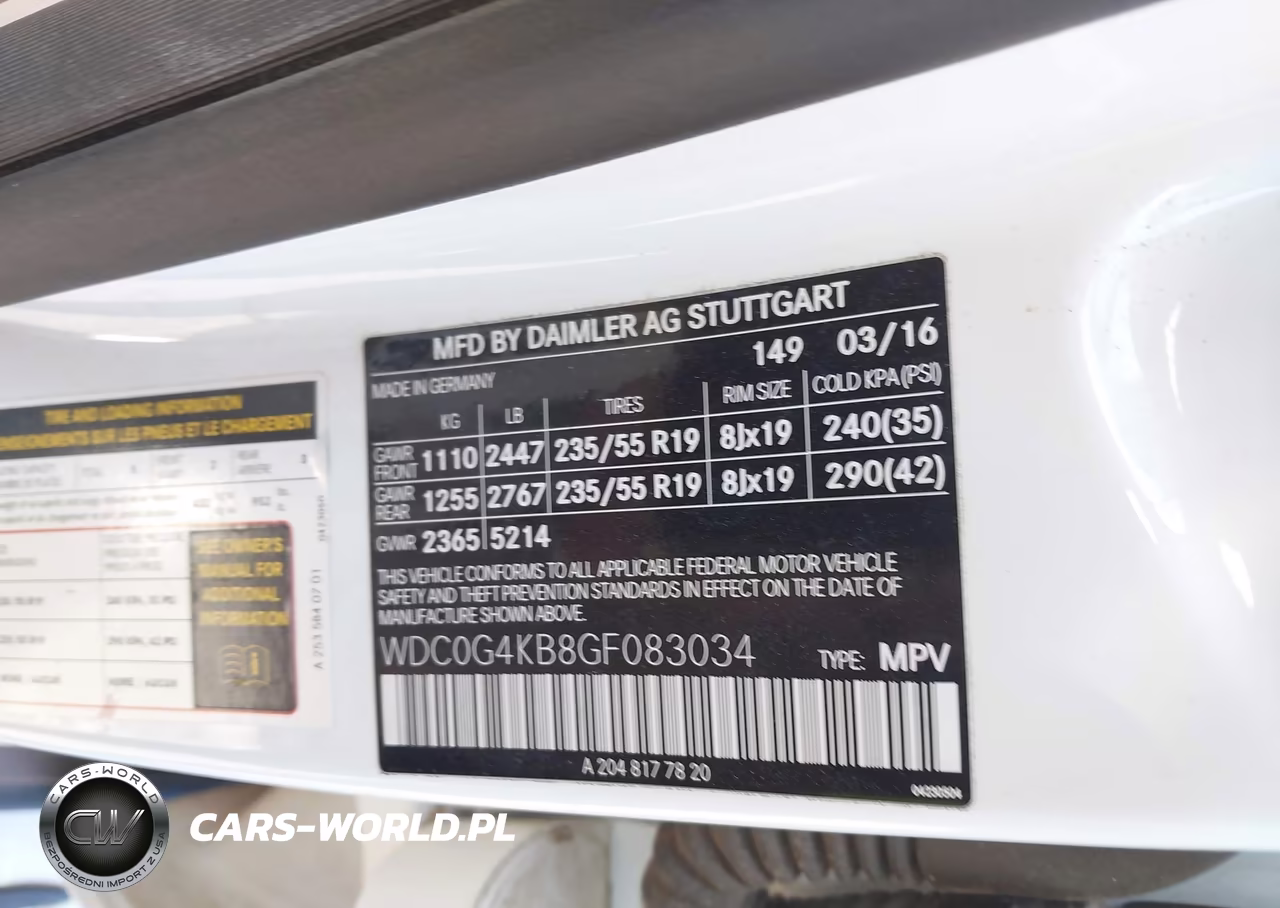 2016 Mercedes-Benz Glc 300 4Matic VIN:WDC0G4KB8GF083034 - 9