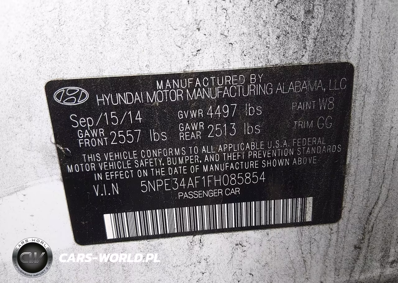 2015 Hyundai Sonata Sport VIN:5NPE34AF1FH085854 - 9