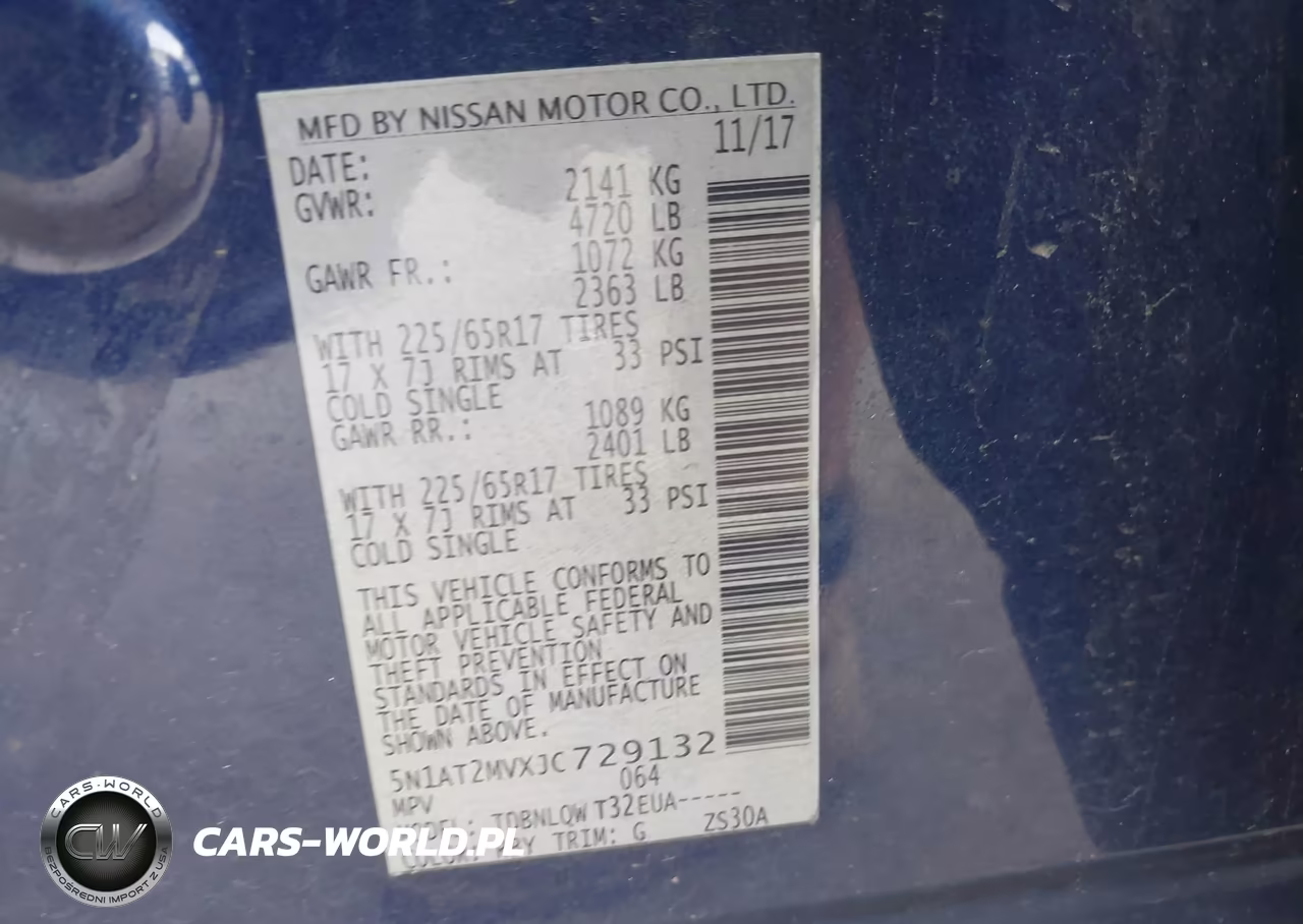 2018 Nissan Rogue Sv VIN:5N1AT2MVXJC729132 - 9