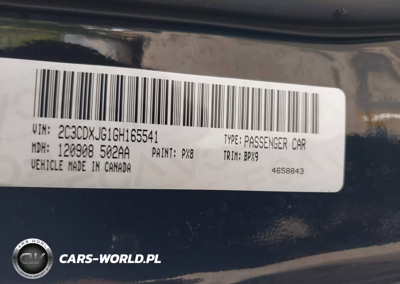 2016 Dodge Charger Sxt VIN:2C3CDXJG1GH165541 - 9