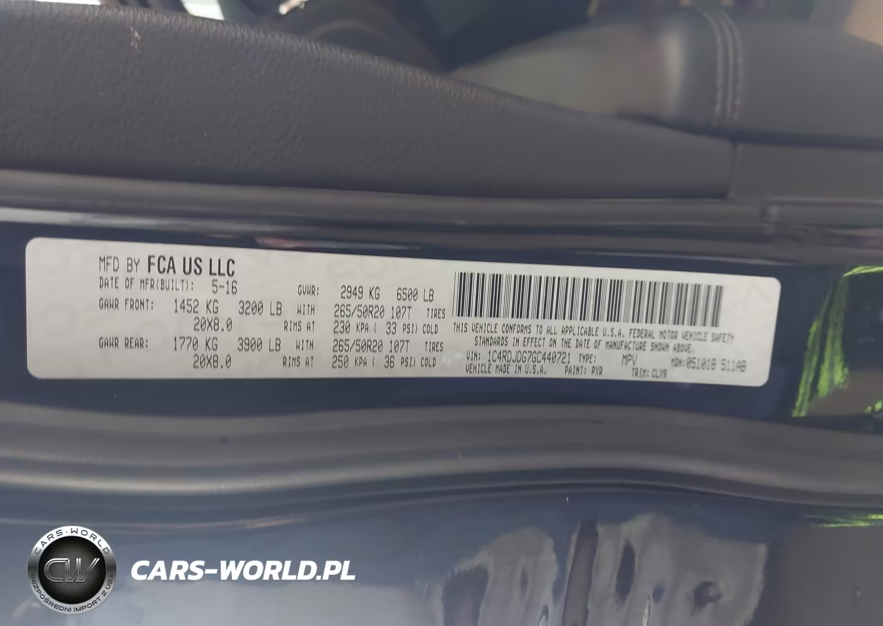 2016 Dodge Durango Limited VIN:1C4RDJDG7GC440721 - 9