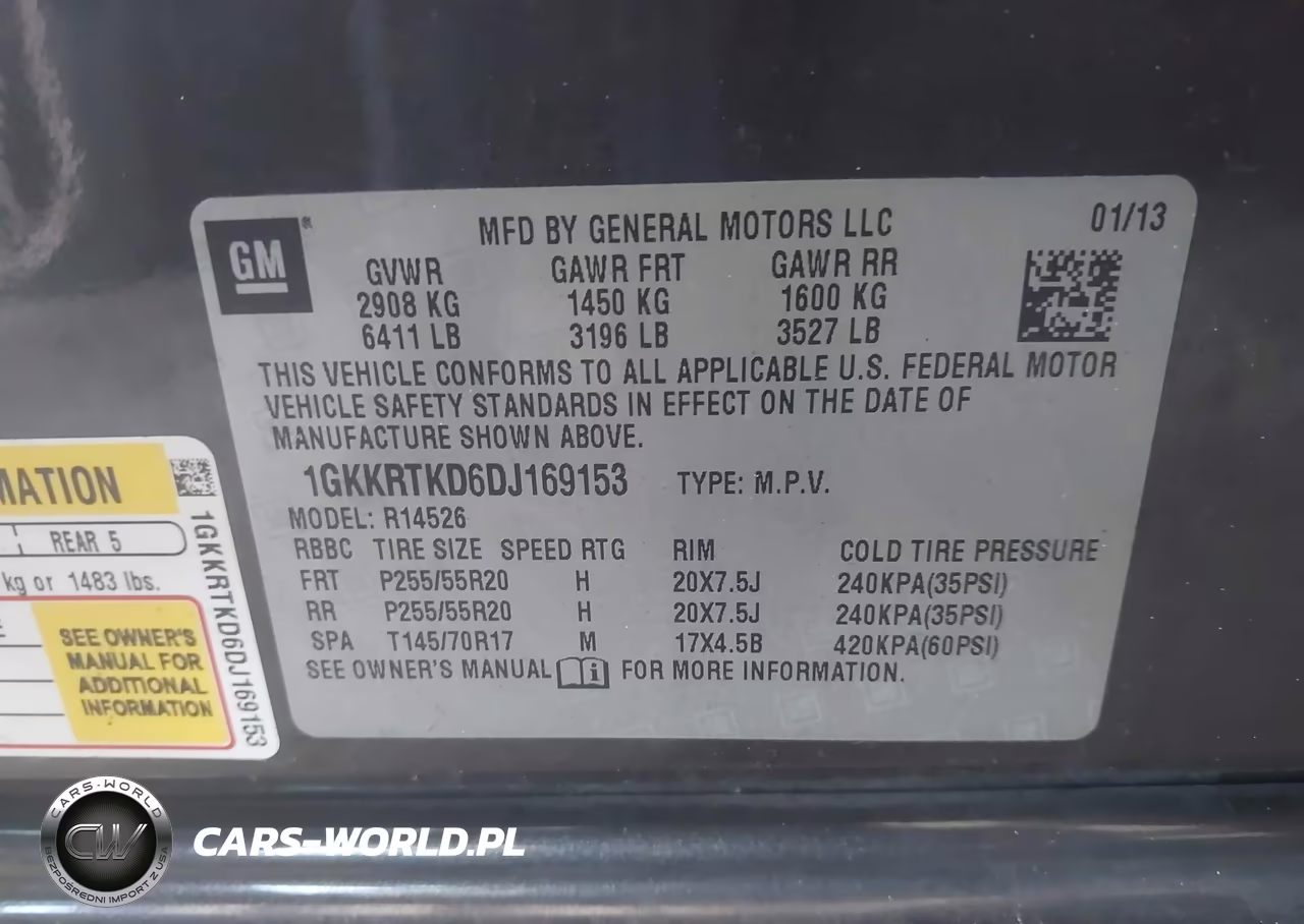 2013 GMC Acadia Denali VIN:1GKKRTKD6DJ169153 - 9