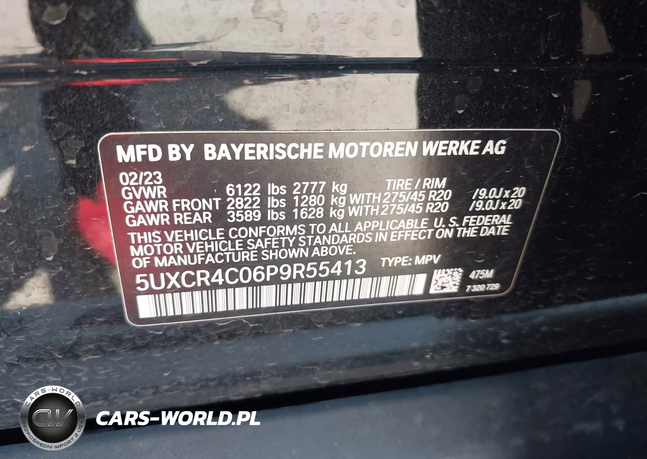 2023 BMW X5 Sdrive40I VIN:5UXCR4C06P9R55413 - 9