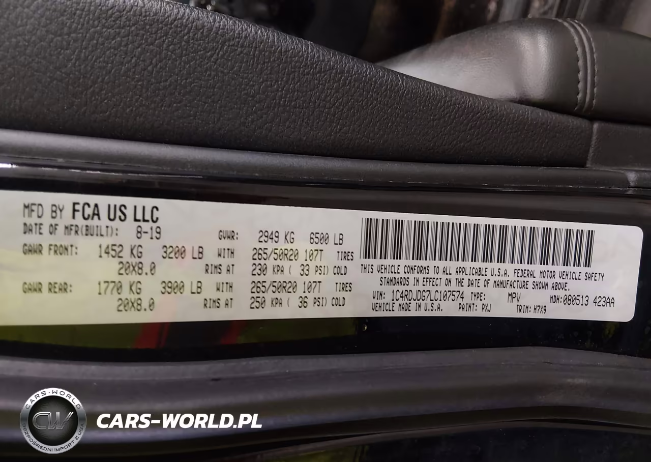 2020 Dodge Durango Gt Awd VIN:1C4RDJDG7LC107574 - 9