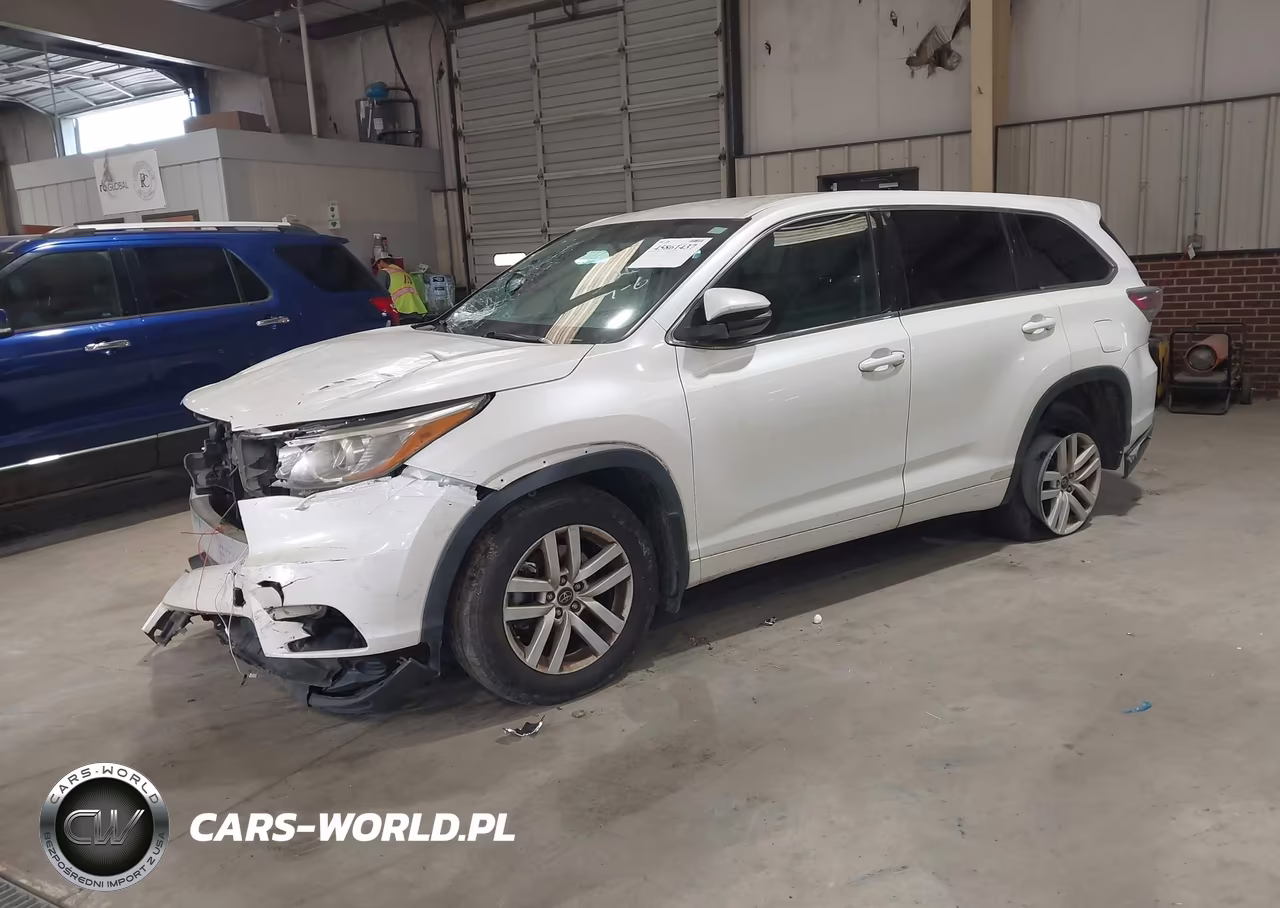 2016 Toyota Highlander Le V6 VIN:5TDBKRFH5GS326338 - 2