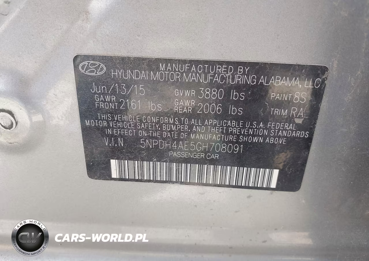 2016 Hyundai Elantra Se VIN:5NPDH4AE5GH708091 - 9