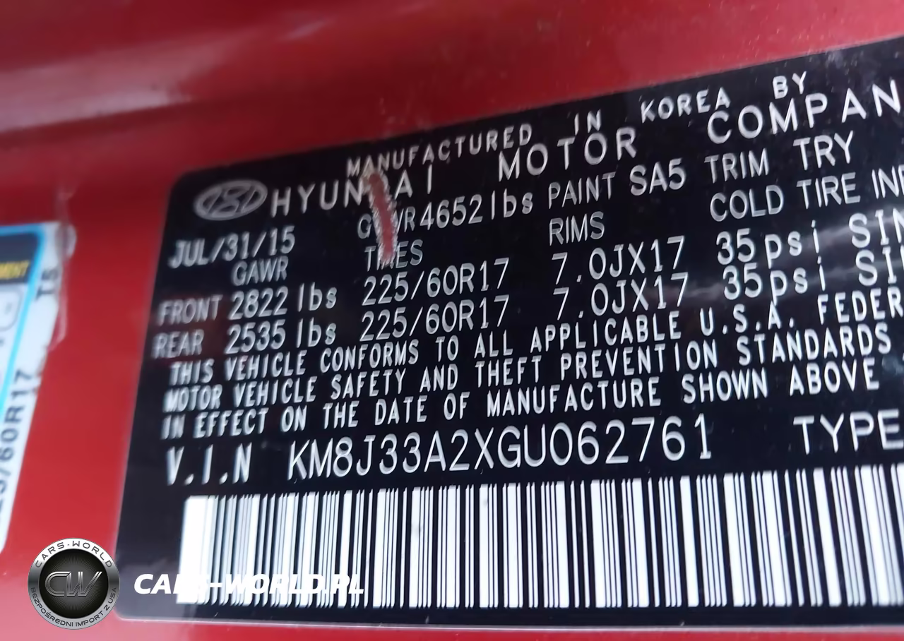 2016 Hyundai Tucson Eco VIN:KM8J33A2XGU062761 - 9