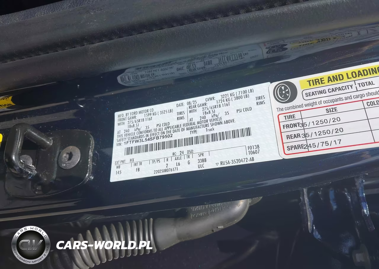 2025 Ford F-150 Xlt VIN:1FTFW3L54SFB79502 - 9