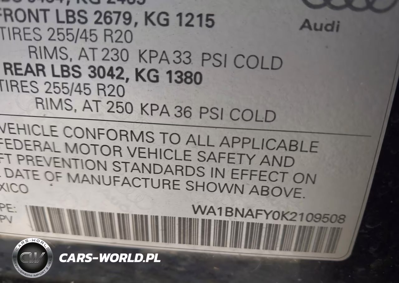 2019 Audi Q5 45 Premium VIN:WA1BNAFY0K2109508 - 9