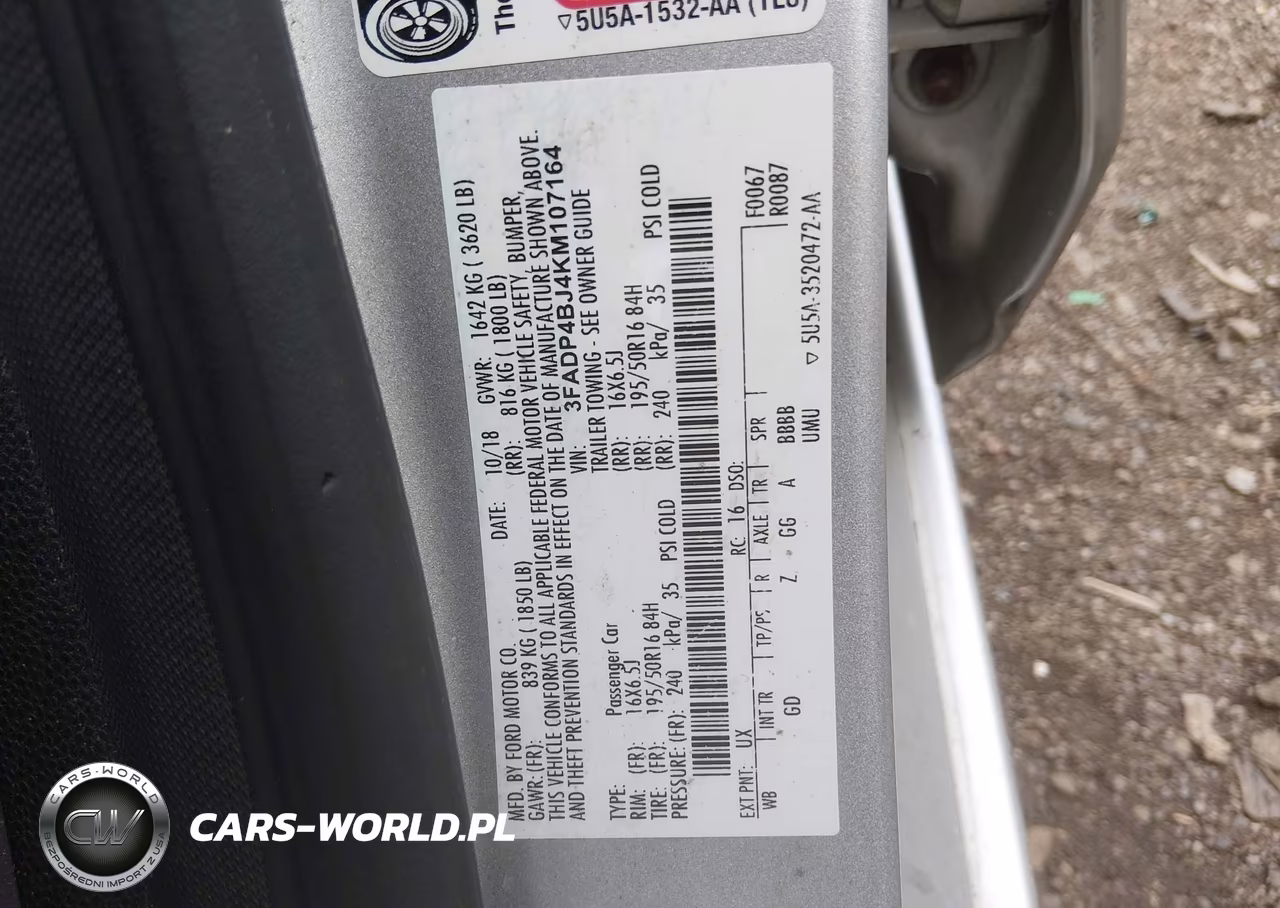 2019 Ford Fiesta Se VIN:3FADP4BJ4KM107164 - 9