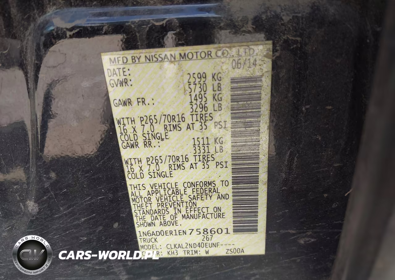 2014 Nissan Frontier Sv VIN:1N6AD0ER1EN758601 - 9