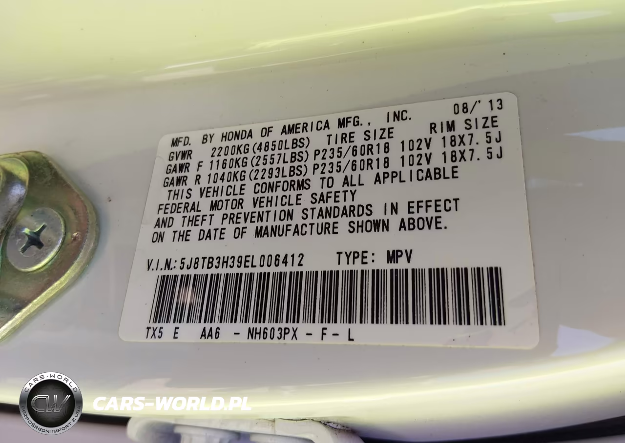 2014 Acura Rdx VIN:5J8TB3H39EL006412 - 9