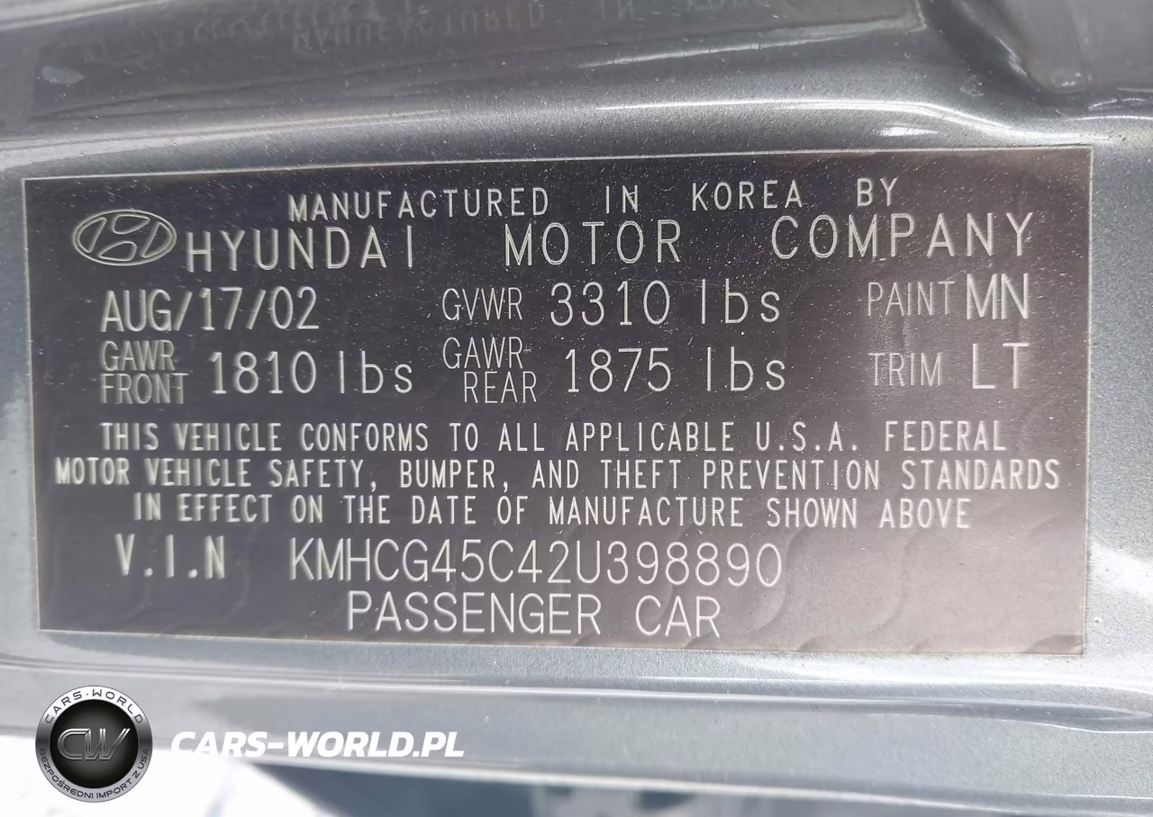 2002 Hyundai Accent Gl VIN:KMHCG45C42U398890 - 9
