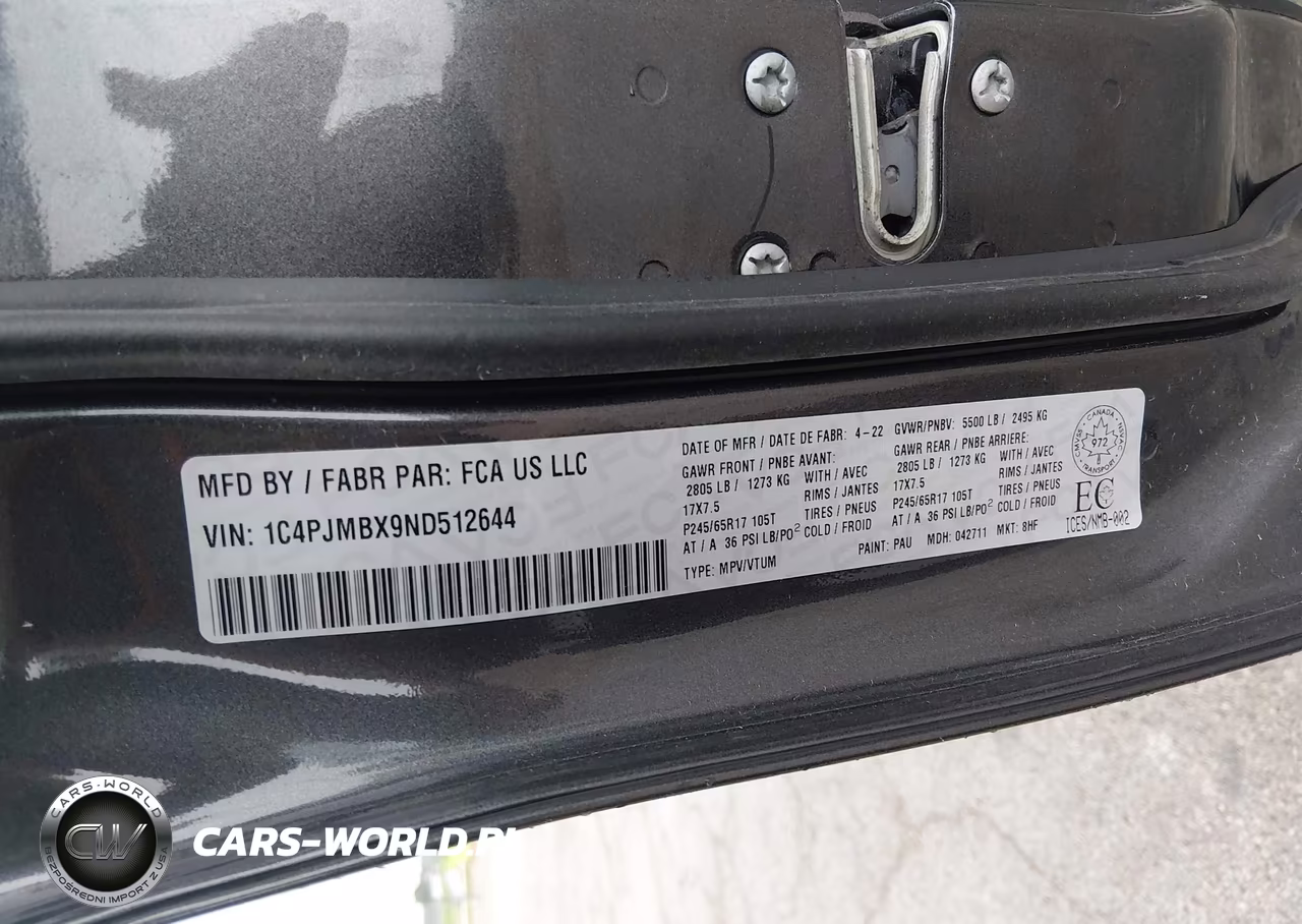 2022 Jeep Cherokee Trailhawk VIN:1C4PJMBX9ND512644 - 9