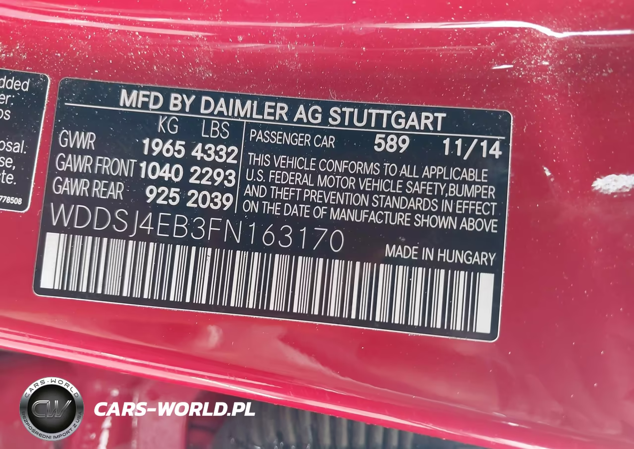 2015 Mercedes-Benz Cla 250 VIN:WDDSJ4EB3FN163170 - 9