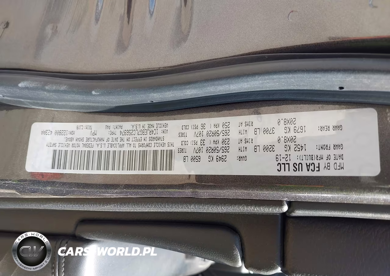 2020 Jeep Grand Cherokee Limited 4X2 VIN:1C4RJEBG7LC256974 - 9