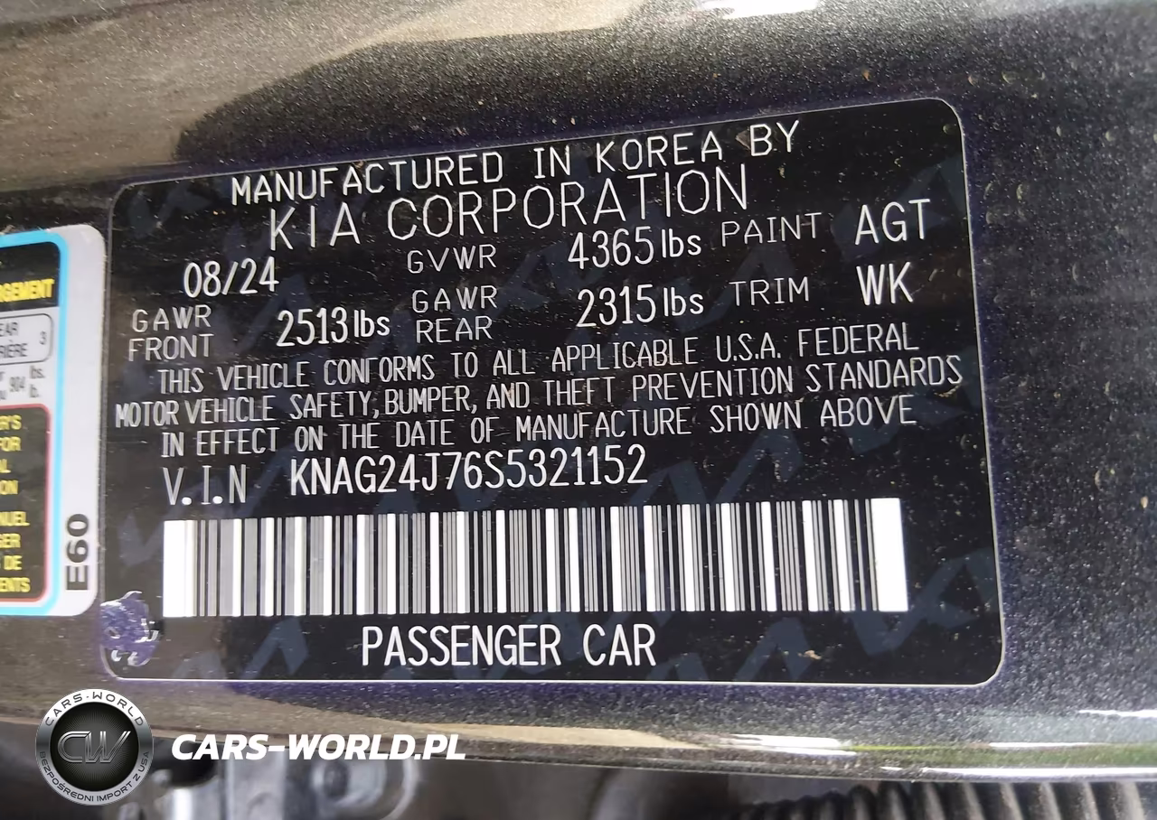 2025 Kia K5 Lxs VIN:KNAG24J76S5321152 - 9
