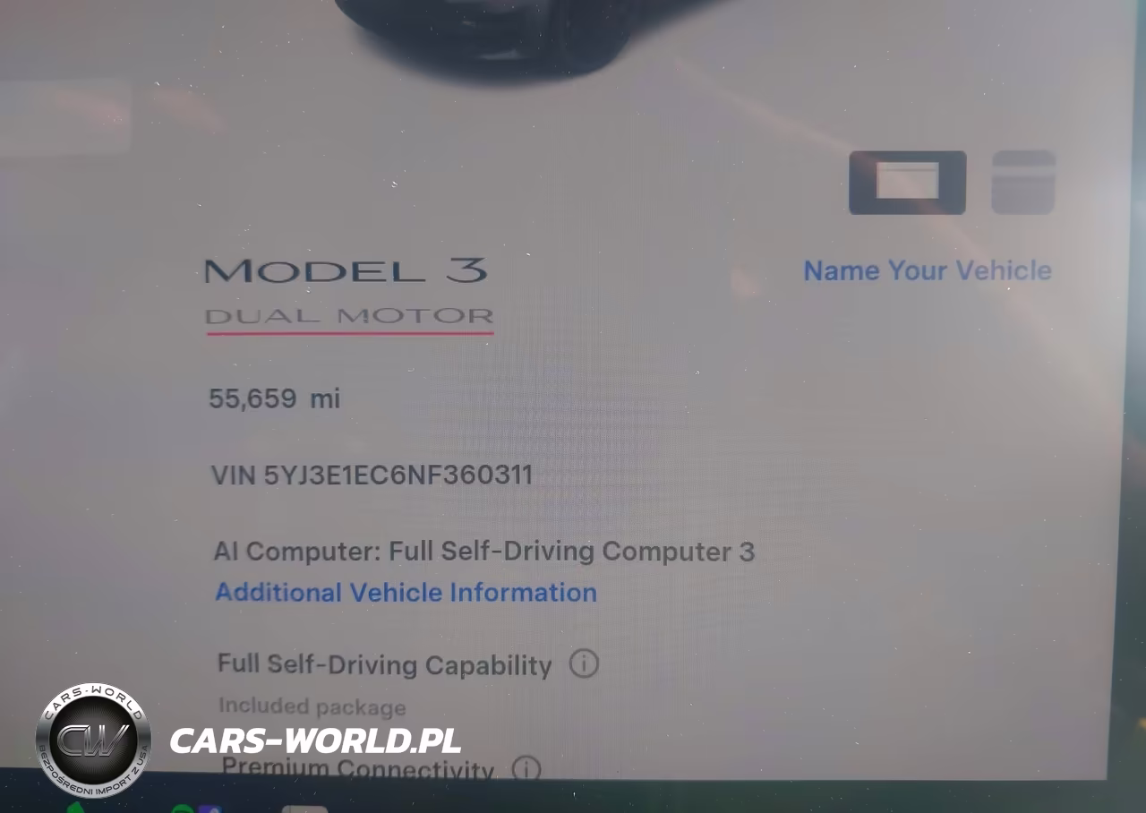 2022 Tesla Model 3 Performance Dual Motor All-Wheel Drive VIN:5YJ3E1EC6NF360311 - 7